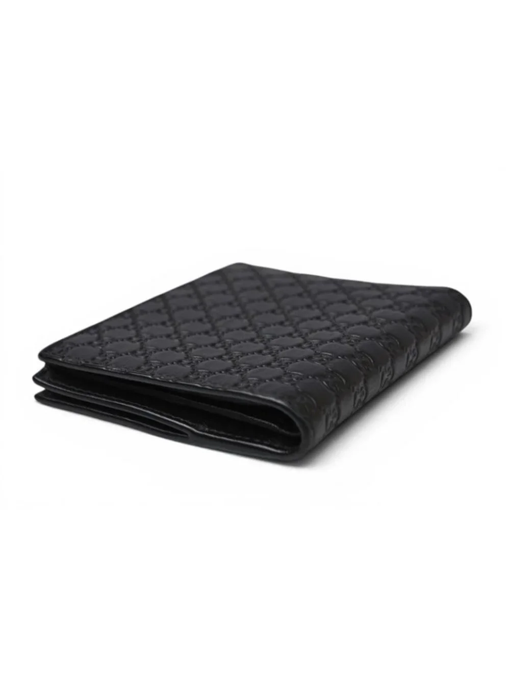 Gucci Mini Wallet Folded Micro Guccissima Black - Picture 2 of 9